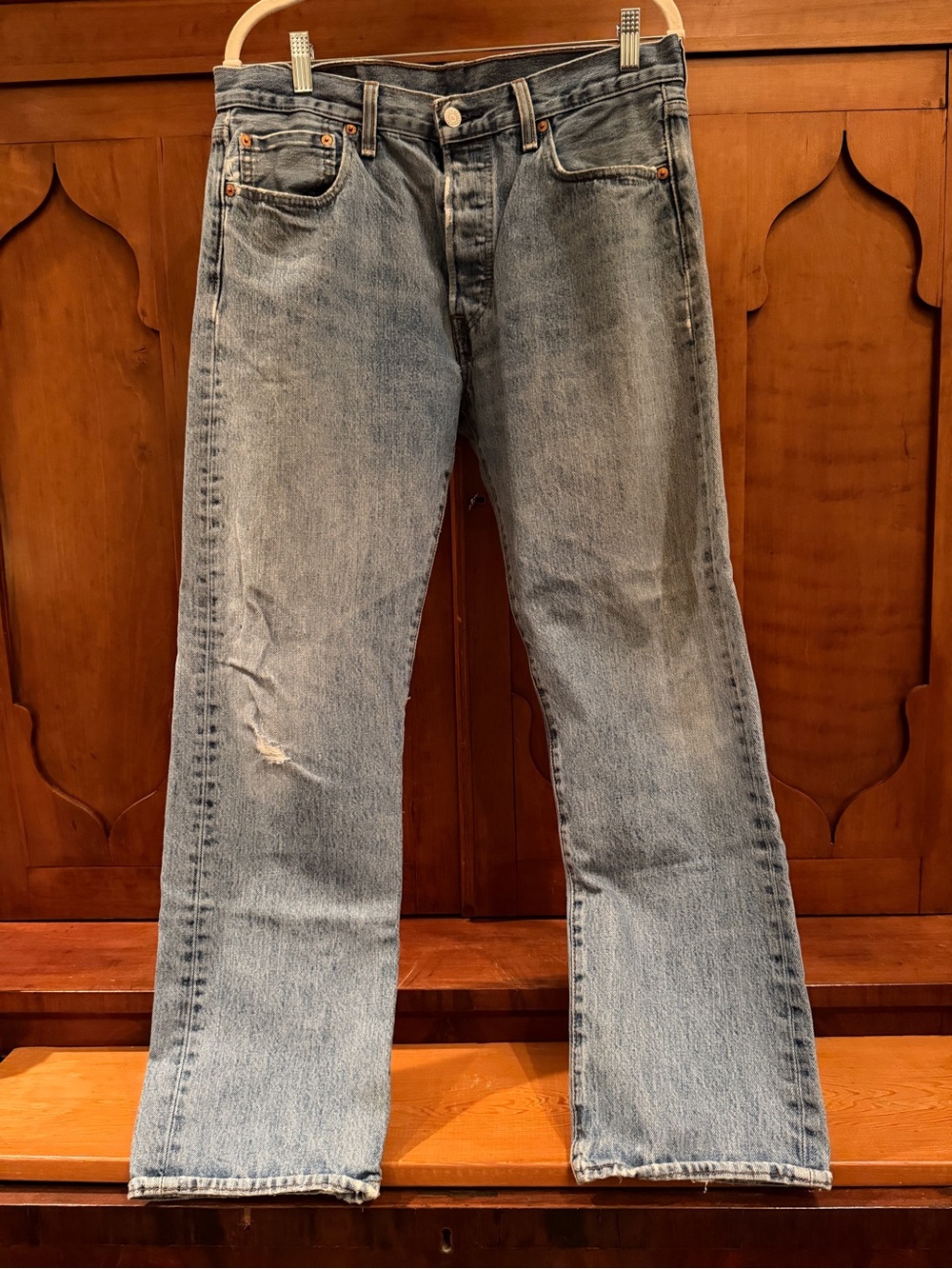 Levi's 569 Loose Straight Blue Wash Denim Jeans Size 33x30